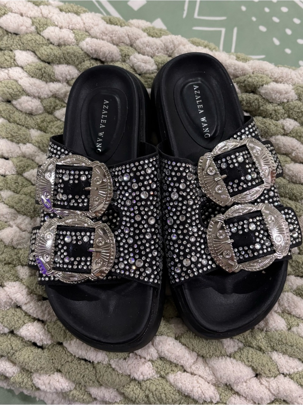 Azalea Wang Lynel Western Buckle Sandal - Picture 3 of 4